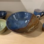 handmade pottery salad bowl